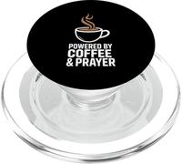 Powered By Coffee And Prayer Faith Caffeine PopSockets PopGrip for MagSafe