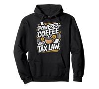 Powered By Coffee And Tax Law, Accountant CPA Bookkeeper Pullover Hoodie