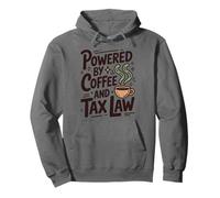 Powered By Coffee And Tax Law, CPA Bookkeeping Accountant Pullover Hoodie