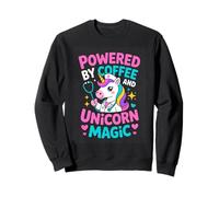 Powered By Coffee And Unicorn Magic Nurse Sweatshirt