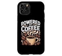 Powered By Coffee Caffeine Lover Espresso Beans Morning Cup Case for iPhone 11 Pro