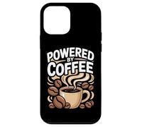 Powered By Coffee Caffeine Lover Espresso Beans Morning Cup Case for iPhone 12 mini