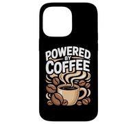 Powered By Coffee Caffeine Lover Espresso Beans Morning Cup Case for iPhone 14 Pro Max