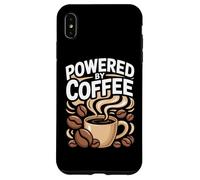 Powered By Coffee Caffeine Lover Espresso Beans Morning Cup Case for iPhone XS Max