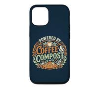 Powered By Coffee & Compost Funny Gardener Case for iPhone 12/12 Pro
