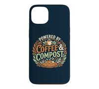 Powered By Coffee & Compost Funny Gardener Case for iPhone 13