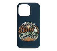 Powered By Coffee & Compost Funny Gardener Case for iPhone 13 Pro
