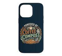 Powered By Coffee & Compost Funny Gardener Case for iPhone 14 Pro Max