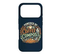 Powered By Coffee & Compost Funny Gardener Case for iPhone 17 Pro