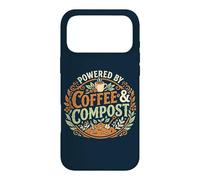 Powered By Coffee & Compost Funny Gardener Case for iPhone 17 Pro Max