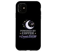 Powered By Coffee Cosmic Energy Astrology Moon Women Case for iPhone 11