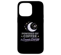 Powered By Coffee Cosmic Energy Astrology Moon Women Case for iPhone 14 Pro Max