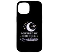 Powered By Coffee Cosmic Energy Astrology Moon Women Case for iPhone 15