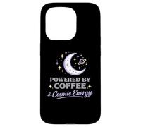 Powered By Coffee Cosmic Energy Astrology Moon Women Case for iPhone 15 Pro