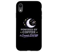 Powered By Coffee Cosmic Energy Astrology Moon Women Case for iPhone XR