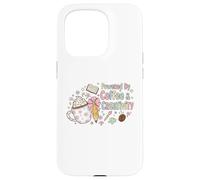 Powered By Coffee Creativity Cute Artist Design Case for iPhone 15 Pro