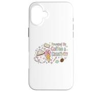 Powered By Coffee Creativity Cute Artist Design Case for iPhone 16 Plus