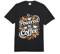 Powered By Coffee Java Lover Comfort Colors Adult Heavyweight T-Shirt