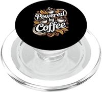 Powered By Coffee Java Lover PopSockets PopGrip for MagSafe
