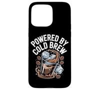 Powered By Cold Brew Coffee Iced Caffeine Case for iPhone 15 Pro Max