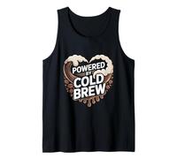 Powered by Cold Brew Coffee Lovers Heart Tank Top
