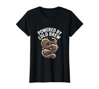 Powered By Cold Brew Coffee Lovers Unite Value Graphic T-Shirt, Women, Black, XS