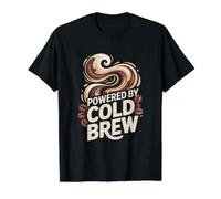 Powered By Cold Brew Coffee Lovers Value Graphic T-Shirt, Men, Black, XL