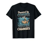 Powered by Cories and Water Changes Corydoras Catfish Value Graphic T-Shirt