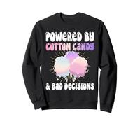 Powered By Cotton Candy Bad Decisions Lover Sweet Treat Sweatshirt