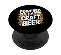 Powered By Craft Beer Enthusiast Fun PopSockets Adhesive PopGrip