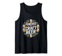 Powered by Craft Beer Mug Cheers Tank Top