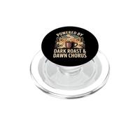 Powered by Dark Roast & Dawn Chorus Bird Lover Design PopSockets PopGrip for MagSafe