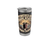 Powered by Dark Roast Dawn Chorus Birding Design Stainless Steel Insulated Tumbler