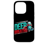 Powered By Deep Breaths Inhaler Respiratory Wellness Case for iPhone 14 Pro