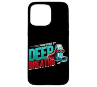 Powered By Deep Breaths Inhaler Respiratory Wellness Case for iPhone 15 Pro Max