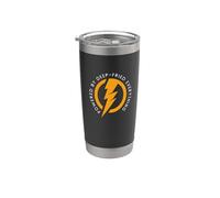 Powered By Deep-Fried Everything - Funny Minimalist Food Stainless Steel Insulated Tumbler