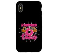 Powered by Donuts Funny Gym Apparel Case for iPhone X/XS
