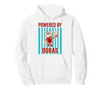 Powered By Doras Retro Battery Mahjong Tile Pullover Hoodie