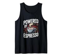 Powered by Espresso Coffee Beans Art Tank Top