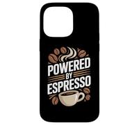 Powered By Espresso Coffee Beans Mug Lover Case for iPhone 14 Pro Max