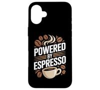 Powered By Espresso Coffee Beans Mug Lover Case for iPhone 16 Plus