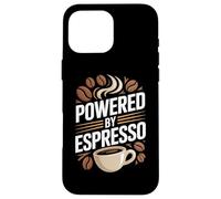 Powered By Espresso Coffee Beans Mug Lover Case for iPhone 16 Pro Max