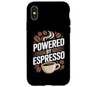 Powered By Espresso Coffee Beans Mug Lover Case for iPhone X/XS