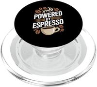 Powered By Espresso Coffee Beans Mug Lover PopSockets PopGrip for MagSafe