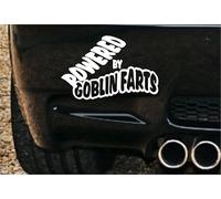 Powered by Goblin Farts Funny Vehicle Decal, Off-Road 4x4 Sticker,