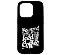 Powered By Iced Coffee Caffeine Fuelled Coffee Lover Case for iPhone 15 Pro