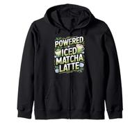 Powered By Iced Matcha Latte Love Zip Hoodie