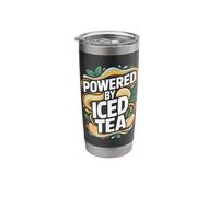 Powered By Iced Tea Citrus Fresh Cool Stainless Steel Insulated Tumbler