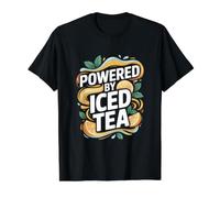 Powered By Iced Tea Citrus Fresh Cool Value Graphic T-Shirt, Men, Black, S
