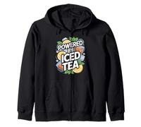 Powered By Iced Tea Lemon Slice Beverage Zip Hoodie